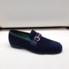 MOCASSINO IN CAMOSCIO CON FIBBIETTA GUCCI TROTTERS