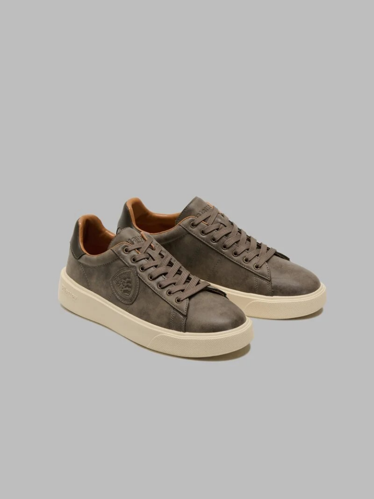 SNEAKERS ALLACCIATA BUCK01 BLAUER UOMO