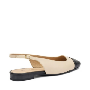 SLINGBACK IN PELLE BICOLORE FRAU DONNA