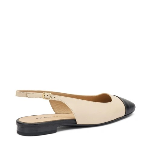 SLINGBACK IN PELLE BICOLORE FRAU DONNA