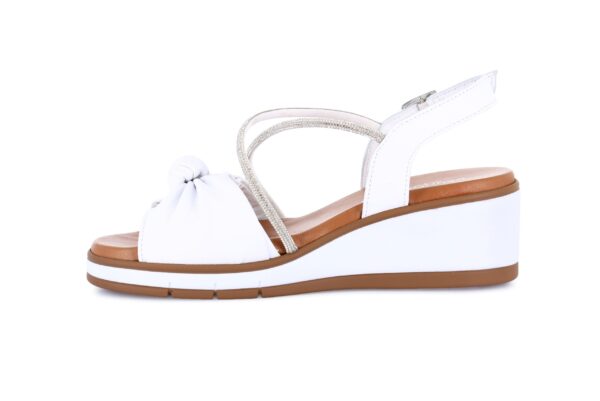 SANDALO ZEPPATO CON INCROCIO BRILLANTINATO FLOK GRUNLAND DONNA