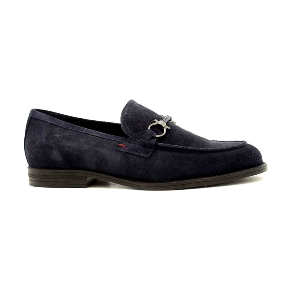 MOCASSINO CON MORSETTO IN CAMOSCIO HENRI FLUCHOS UOMO