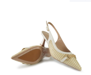 CHANEL SLINGBACK IN RAFFIA TACCO 6 FRANCESCO MILANO