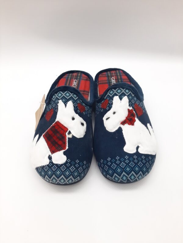PANTOFOLA NATALIZIA CON CAGNOLINI FAYE GRUNLAND DONNA
