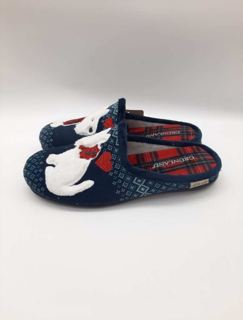 PANTOFOLA NATALIZIA CON CAGNOLINI FAYE GRUNLAND DONNA