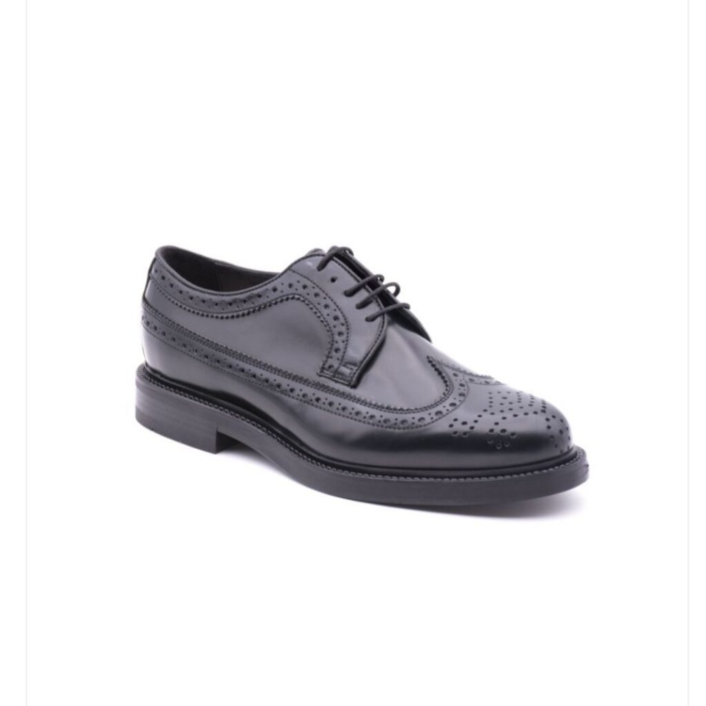 DERBY BROGUE INGLESINA CON MASCHERINA A CODA DI RONDINE ANTICA CUOIERIA SOLDINI UOMO