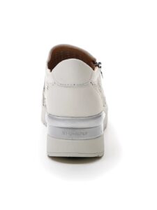 SLIP ON CON ZIP LATERALE CREAM 25 STONEFLY DONNA