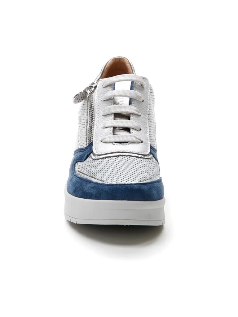 SNEAKER CON LACCI E ZIP LATERALE CREAM STONEFLY DONNA
