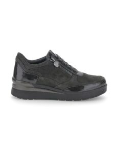 SNEAKERS ALLACCIATA CON ZIP LATERALE CREAM STONEFLY DONNA