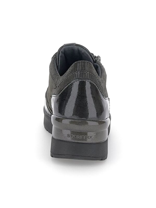 SNEAKERS ALLACCIATA CON ZIP LATERALE CREAM STONEFLY DONNA