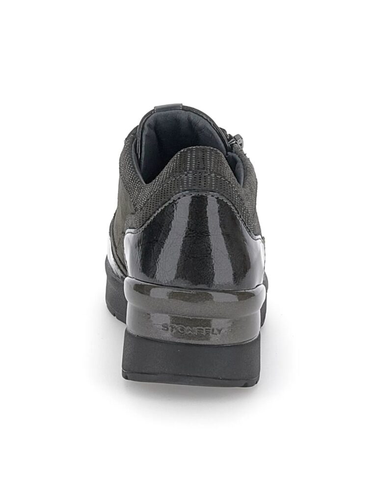 SNEAKERS ALLACCIATA CON ZIP LATERALE CREAM STONEFLY DONNA