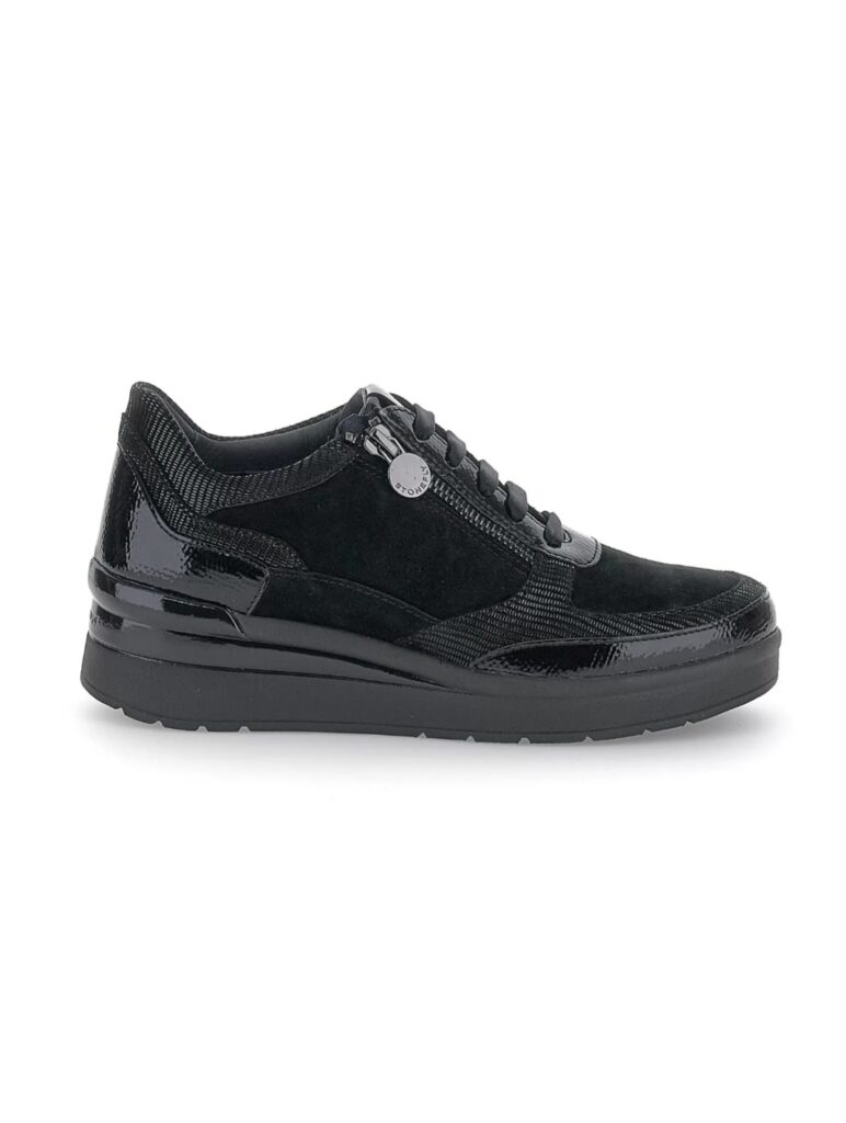 SNEAKERS ALLACCIATA CON ZIP LATERALE CREAM STONEFLY DONNA