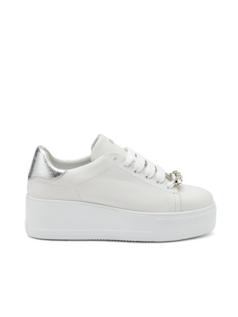 SNEAKER ALLACCIATA CON GIOIELLO PLATFORM FRAU DONNA