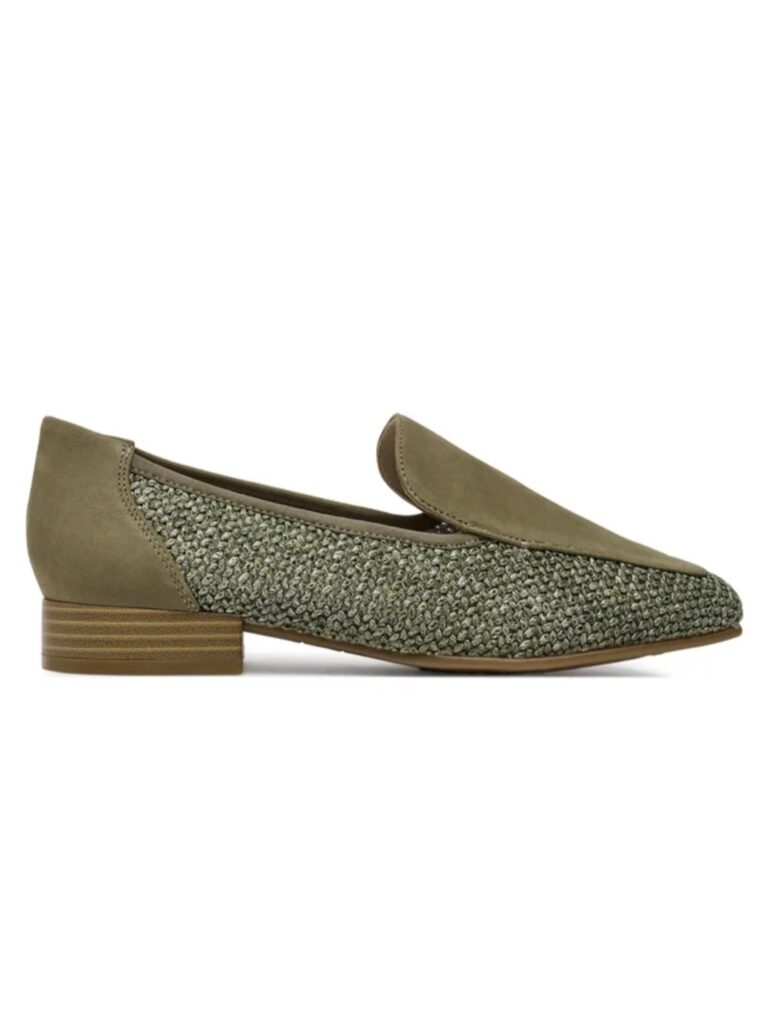 MOCASSINO IN RAFFIA CON PATTINA CAPRICE DONNA