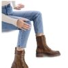 STIVALETTI ANFIBI ALLACCIATI E CON ZIP LATERALE REFRESH DONNA