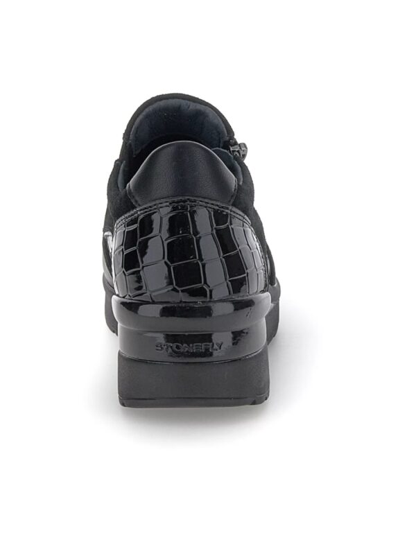 SNEAKERS A SLIP ON CON ZIP LATERALE CREAM STONEFLY DONNA