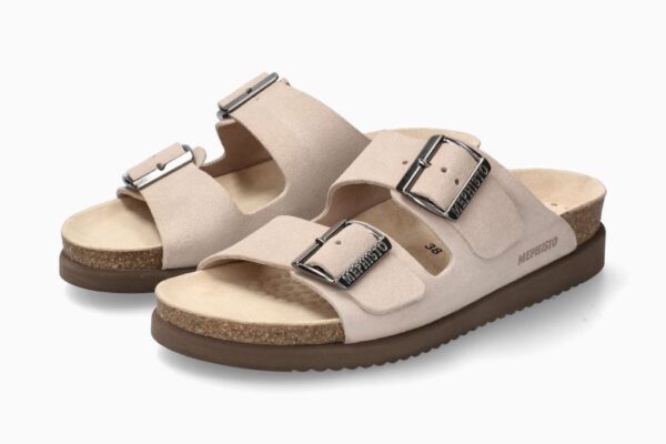 CIABATTA A DUE FASCE IN CAMOSCIO HESTER MEPHISTO DONNA