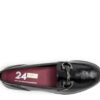 MOCASSINO CON ZEPPA IN VERNICE DECORATA CON FIBBIA 24HRS DONNA