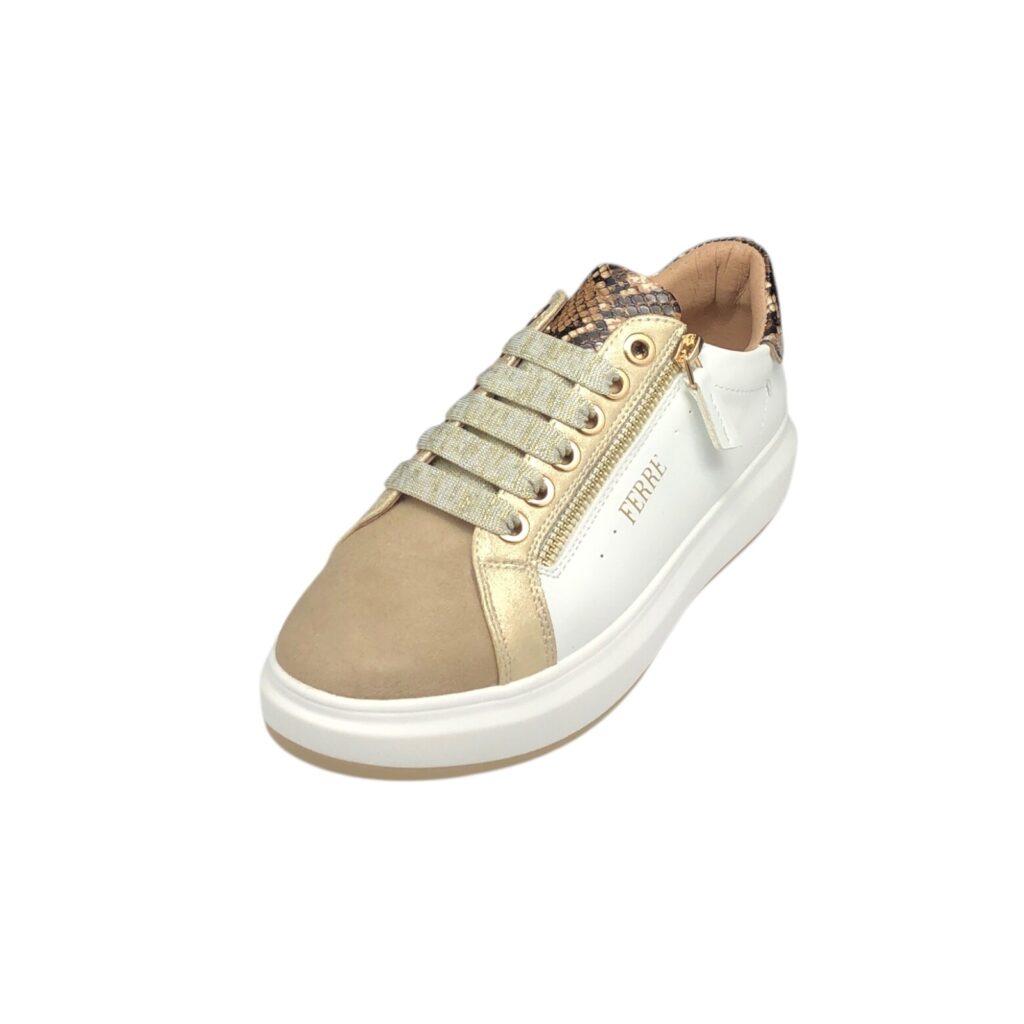 SNEAKERS ALLACCIATA CON ZIP LATERALE FERRE MILANO