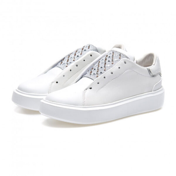 SNEAKER SENZA LACCI CON STRAS PARIS APEPAZZA